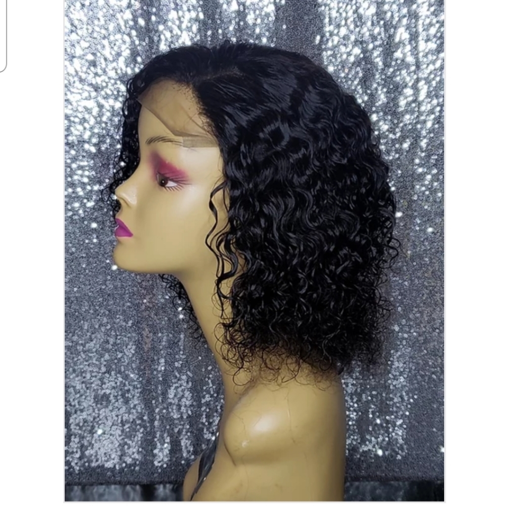 Curly lace closure wig